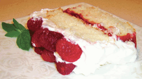raspberry-cake-on-plate