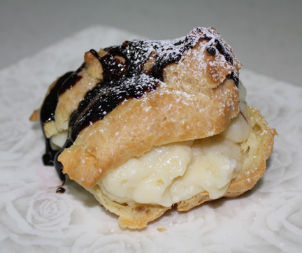 cream puff finished