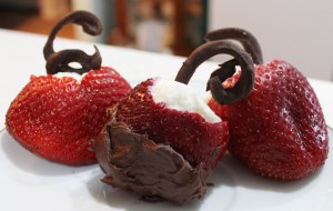 strawberry with chocolate