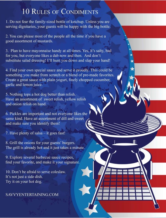 condiment rules