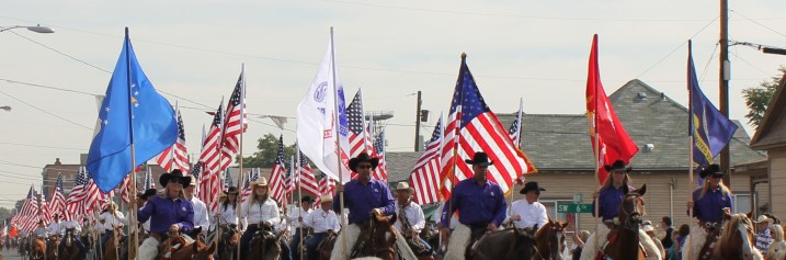 parade flags front