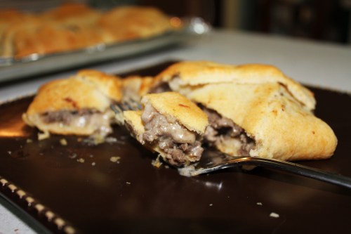 Porky Pie Pockets are super easy and good to make and can be eaten with one hand while the other is madly waving to cheer on the winning team.