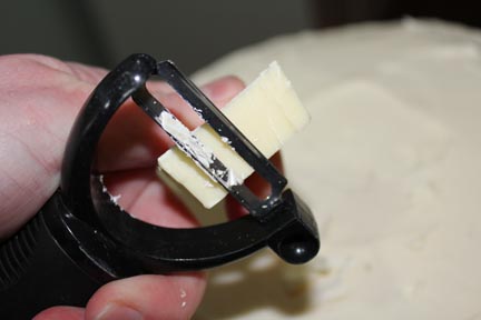 Shave some white chocolate...