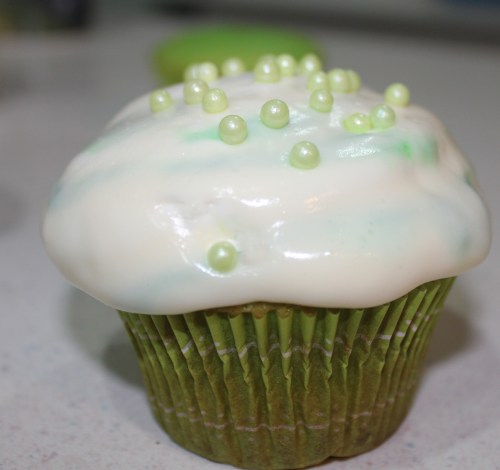 cupcake with dragees