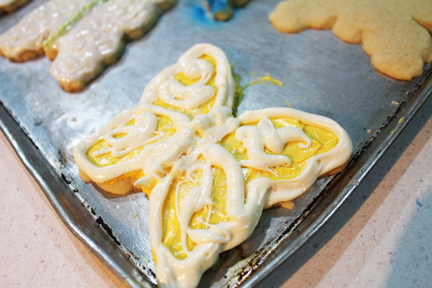 butterfly cookie yellow