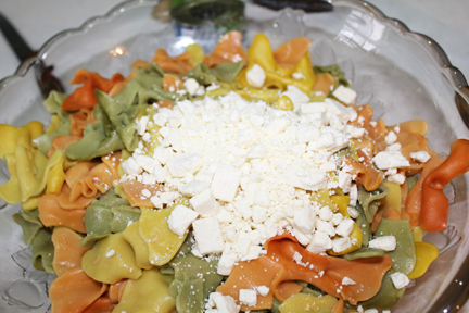 butterfly pasta with cheese