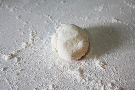 Lefse Dough - roll it thin, super thin, before cooking.