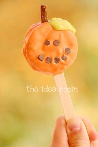And this little Oreo pumpkin on a stick from The Idea Room is so fun!