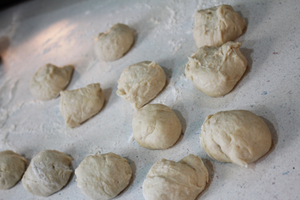 bird bread dough balls