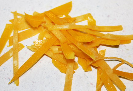 Cut it into thin ribbons.