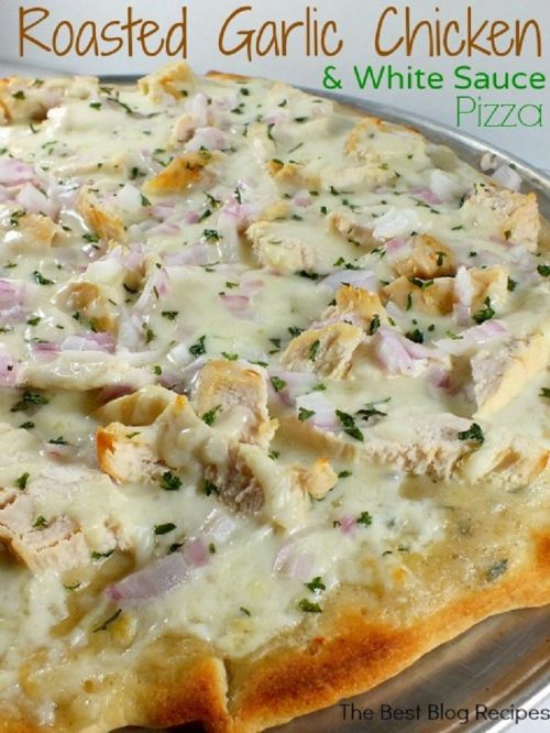 pizza chicken garlic