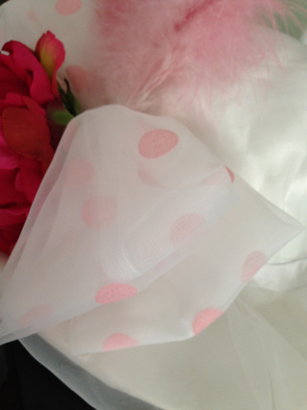 tea party polka dot bow 1