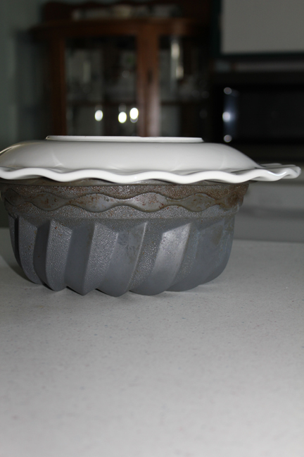 Let cool completely before inverting on a serving platter.