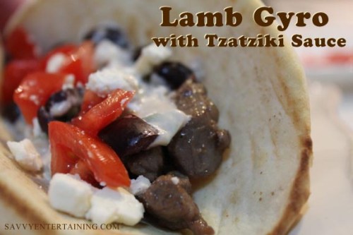 Lamb Gyro plated