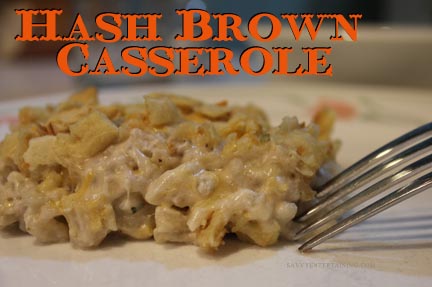 Hash Brown Casserole Plated